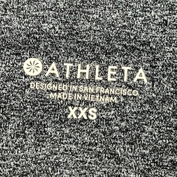 Athleta Salutation Stash Pocket 7/8 Tight in Powervita. Grey Pebble Beach - Picture 4 of 12